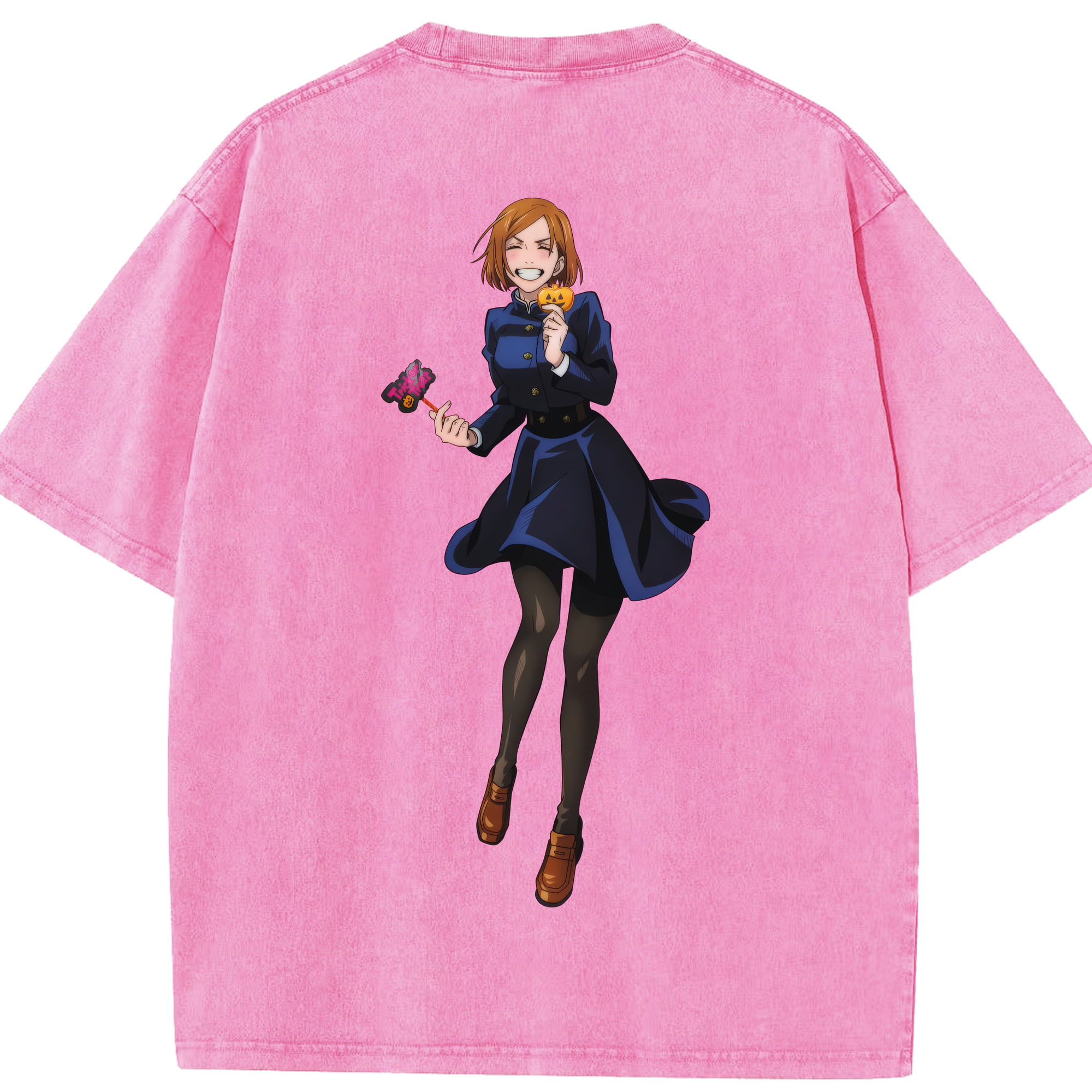 （画像用） 呪術廻戦 Jujutsu Kaisen 綿100% ヴィンテージ風 半袖Tシャツ（背面プリント）